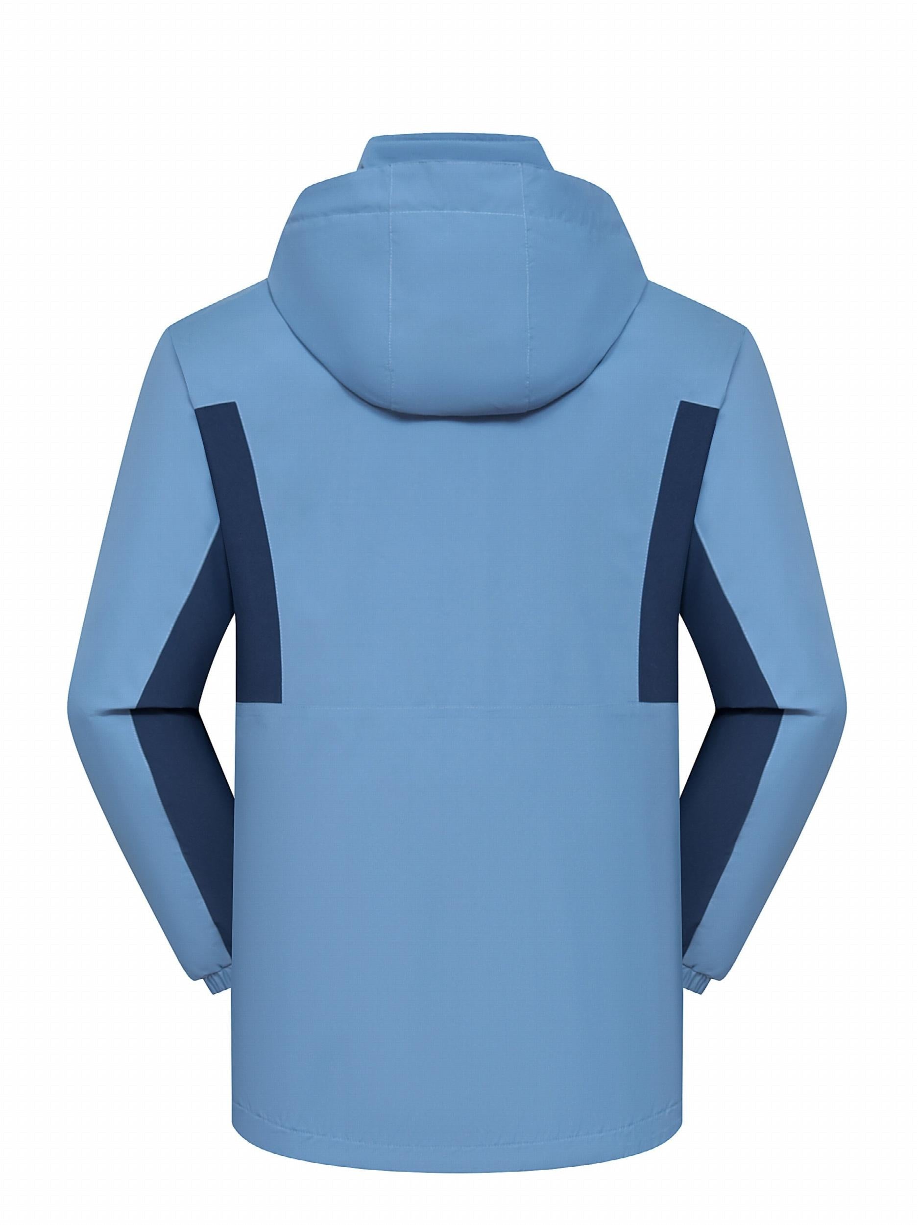Winter Waterproof Windproof Lightweight Hooded Jacket Thermal Zip Up