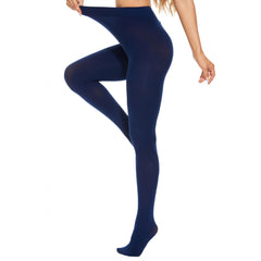 Women's 80 Denier Opaque Tights Footed Pantyhose