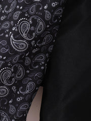 Men's Paisley Print Elastic Waist Workout Shorts