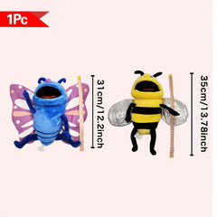 Whimsical Butterfly & Bee Plush Puppets Interactive Toys Gift Set