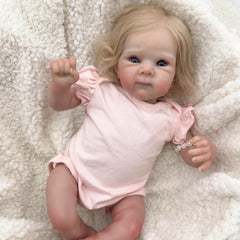 18" Realistic Reborn Kids Doll Bettie Soft Cloth Body Hand Painted Pink