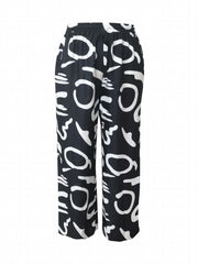 Women's Plus Graffiti Print Wide Leg Trousers