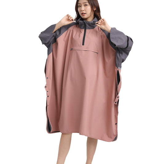 Women's Windproof Waterproof Long Poncho Raincoat