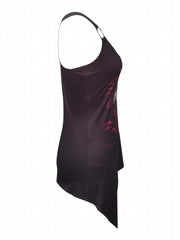 Gothic Skull Print Tank Top Sleeveless