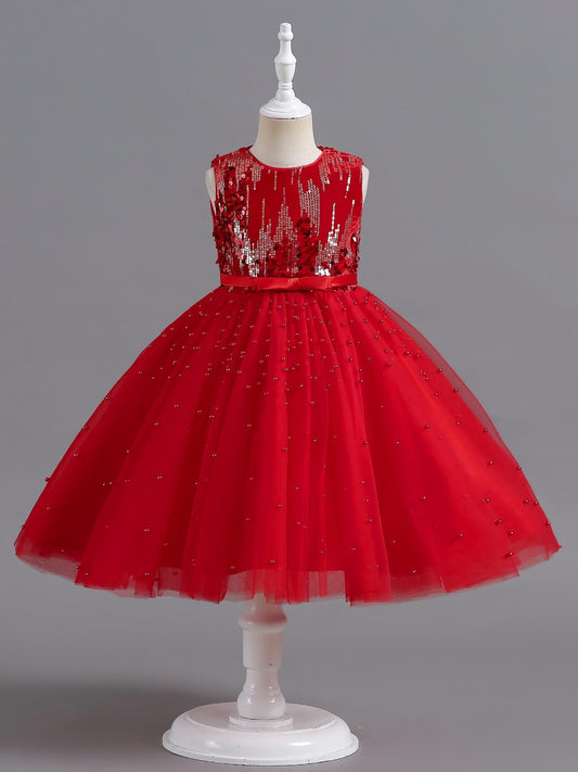 Girls Christmas Holiday Dress Formal Evening Birthday Party Ball Gown