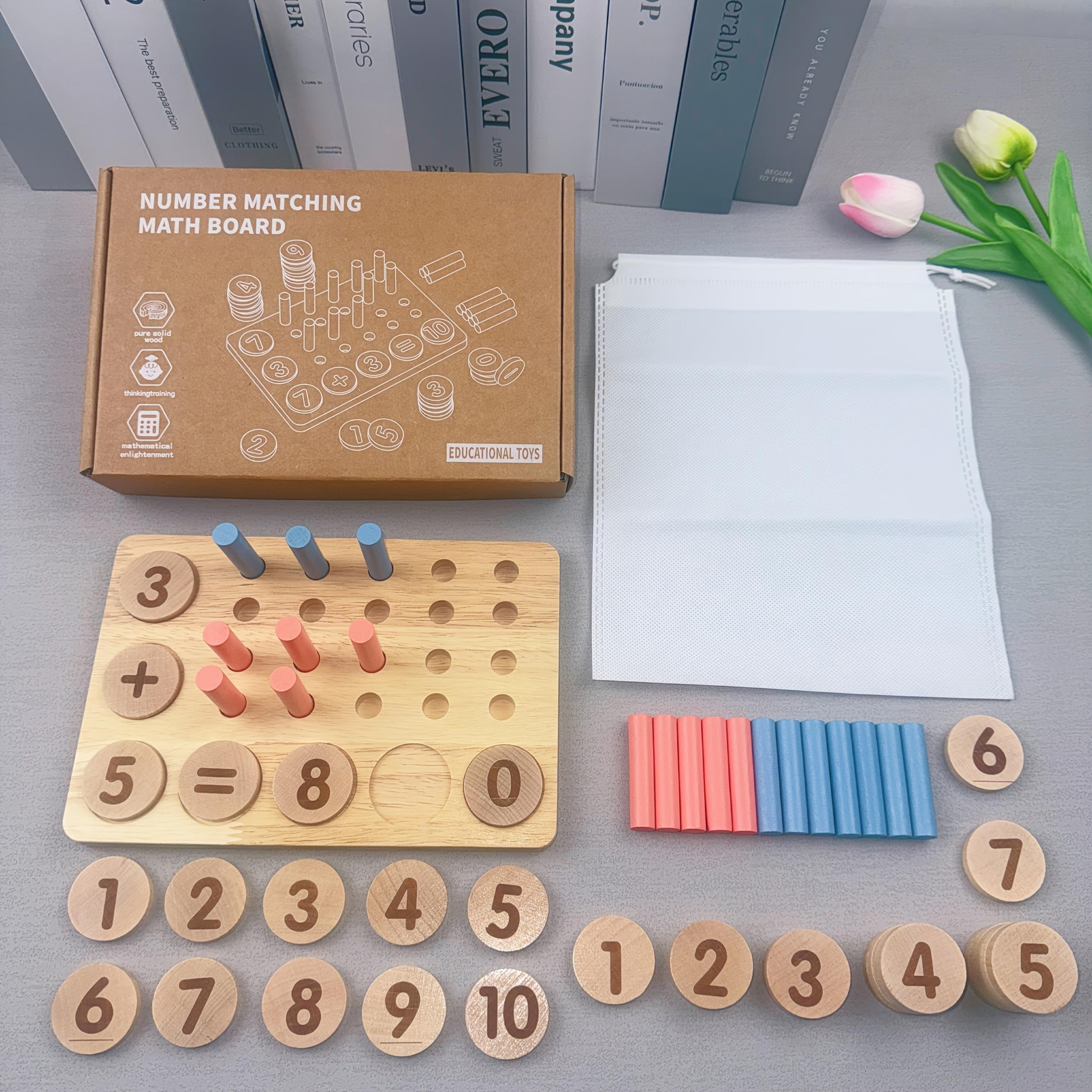 Wooden Number Operation Teaching Aids in a Box Set
