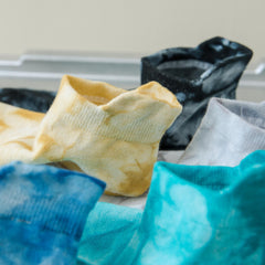 Tie Dye Letter Print Socks Women's Ankle Stockings