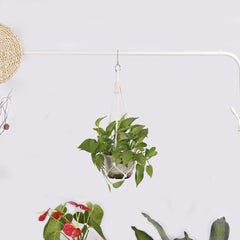 3pcs Macrame Plant Hanger Indoor Outdoor Hanging Basket 4 Legs Natural Cords