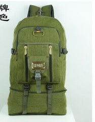 50L Canvas Travel Backpack Mountaineering Bag
