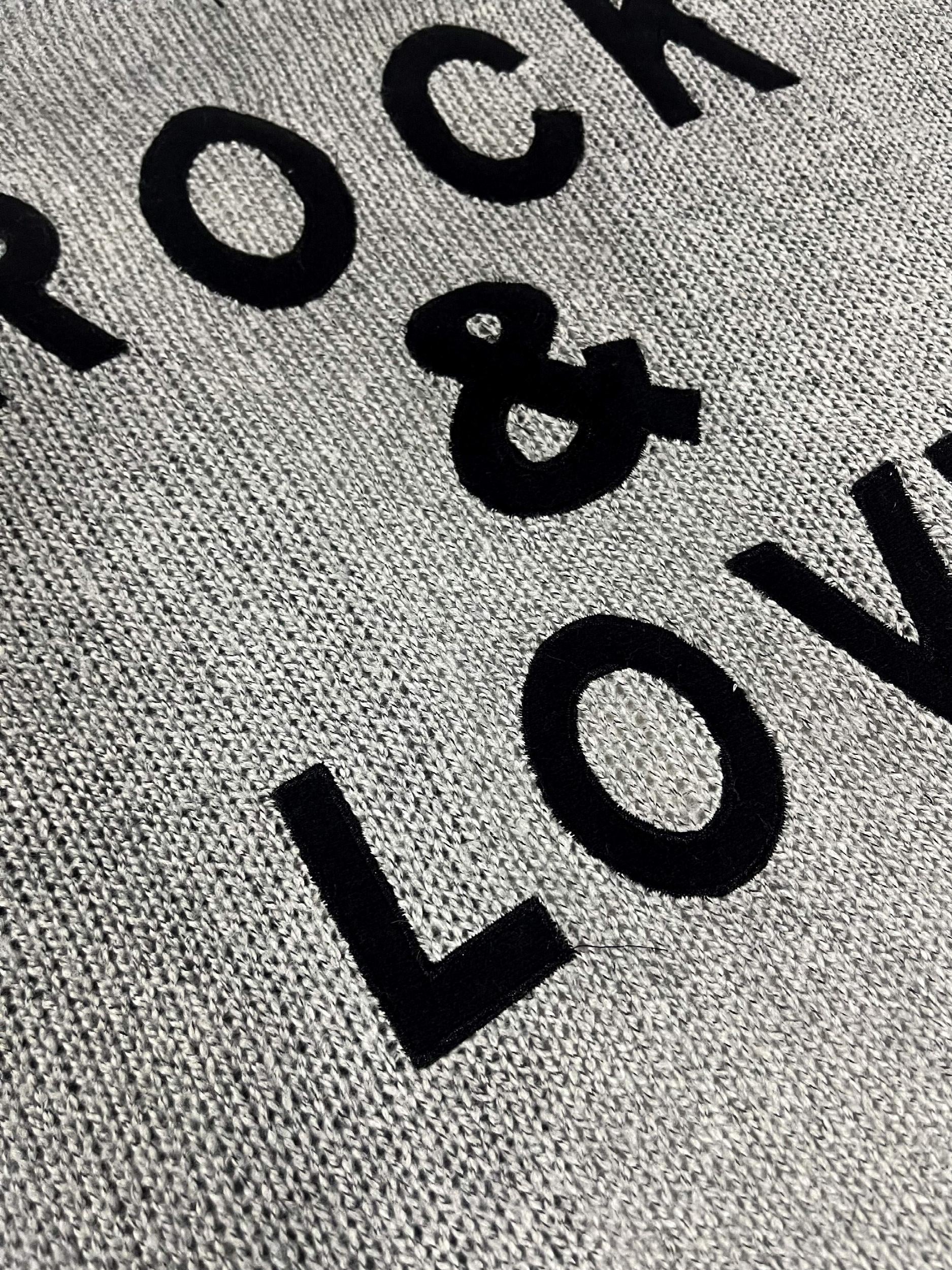 Women's Plus Size Letter Pattern Cardigan