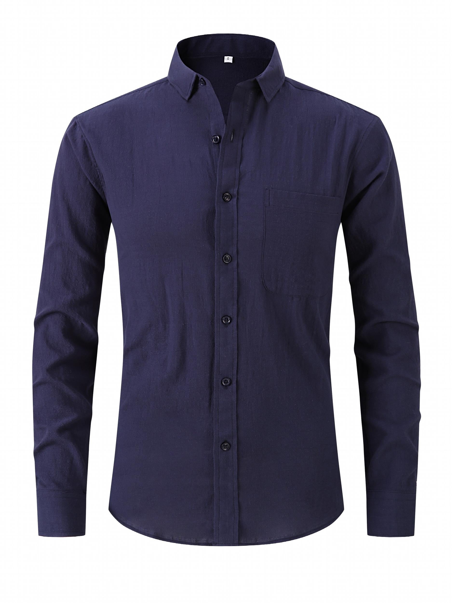 Men's Long Sleeve Casual Base Layer Shirt