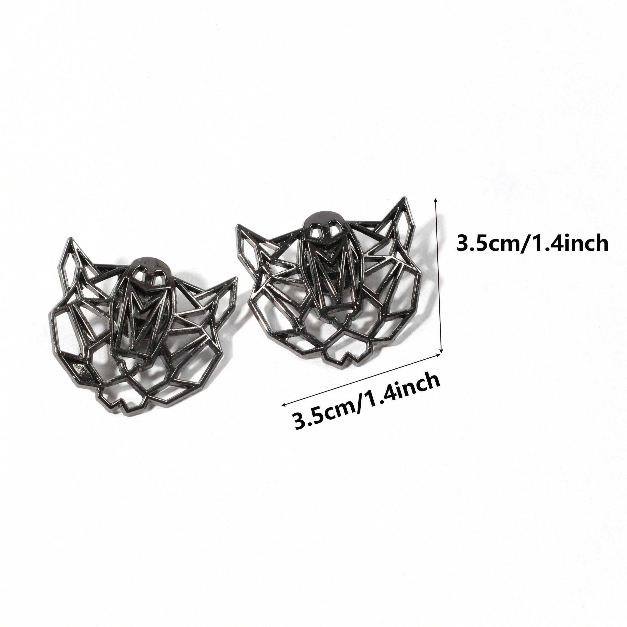 Men's Hollow Bat Bow Tie Collar Accessory Hip Hop Punk Bow Tie Charm
