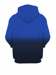 Men's Block Hoodie Pullover Kangaroo Pocket Loose Comfy Hooded Winter Clothing