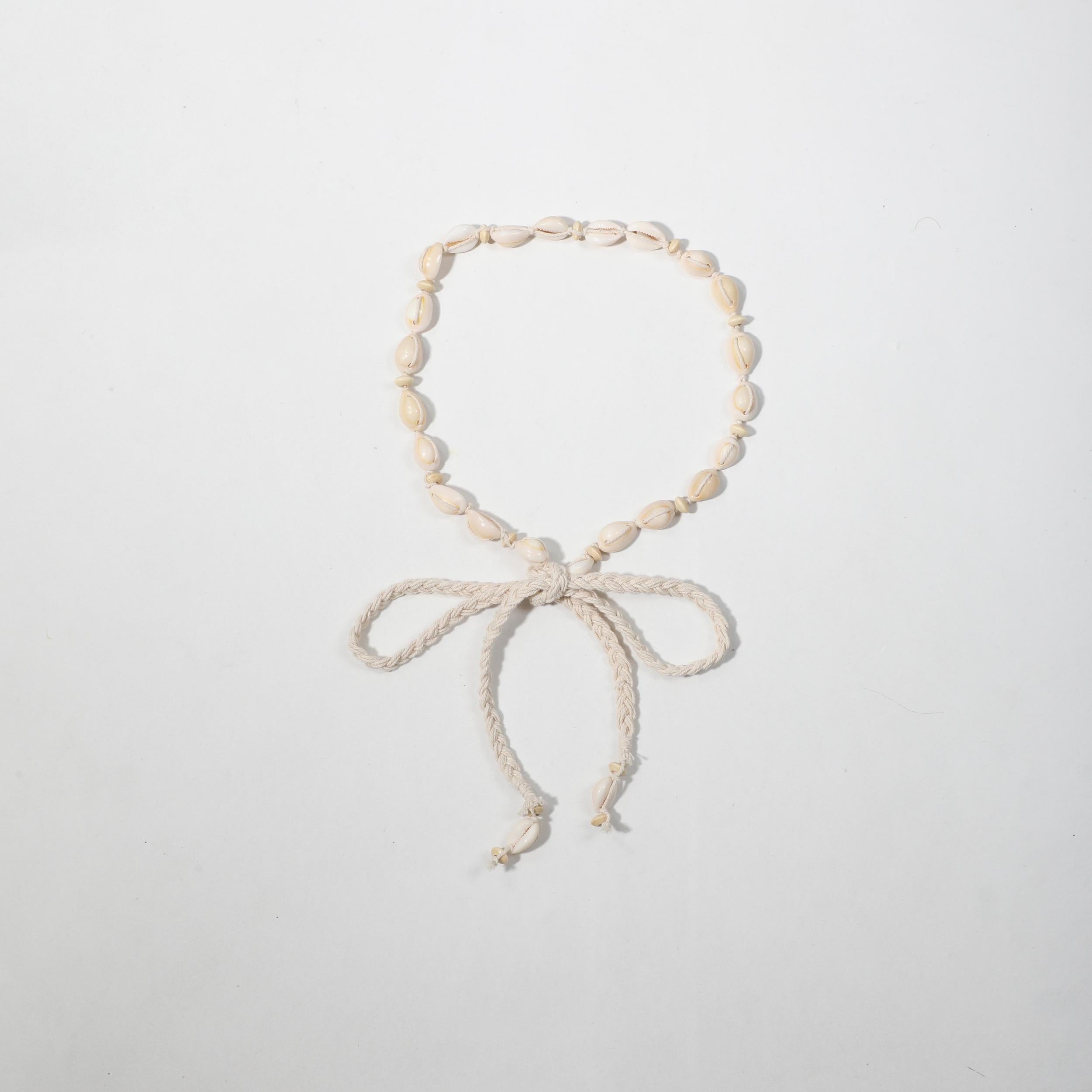 Boho Shell Rope Sash Belt Vintage Bowknot Lace Up Belt