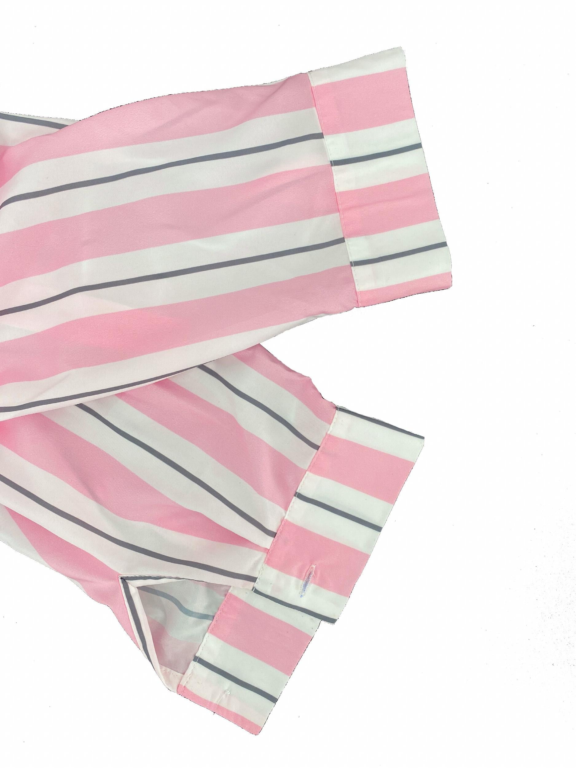  Women's Striped Long Sleeve Shirt Dress