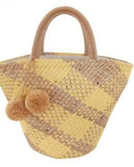 Woven Straw Beach Bag for Women