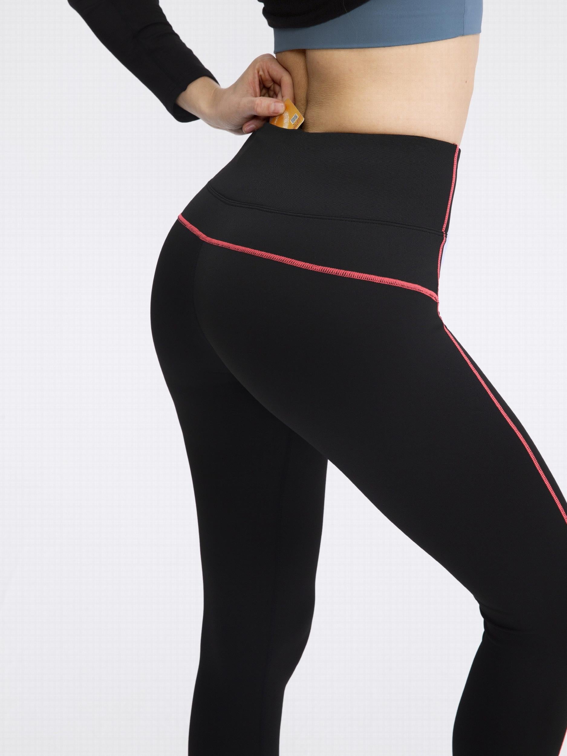 High Waist Fleece Liner Yoga Pants Slimming Leggings