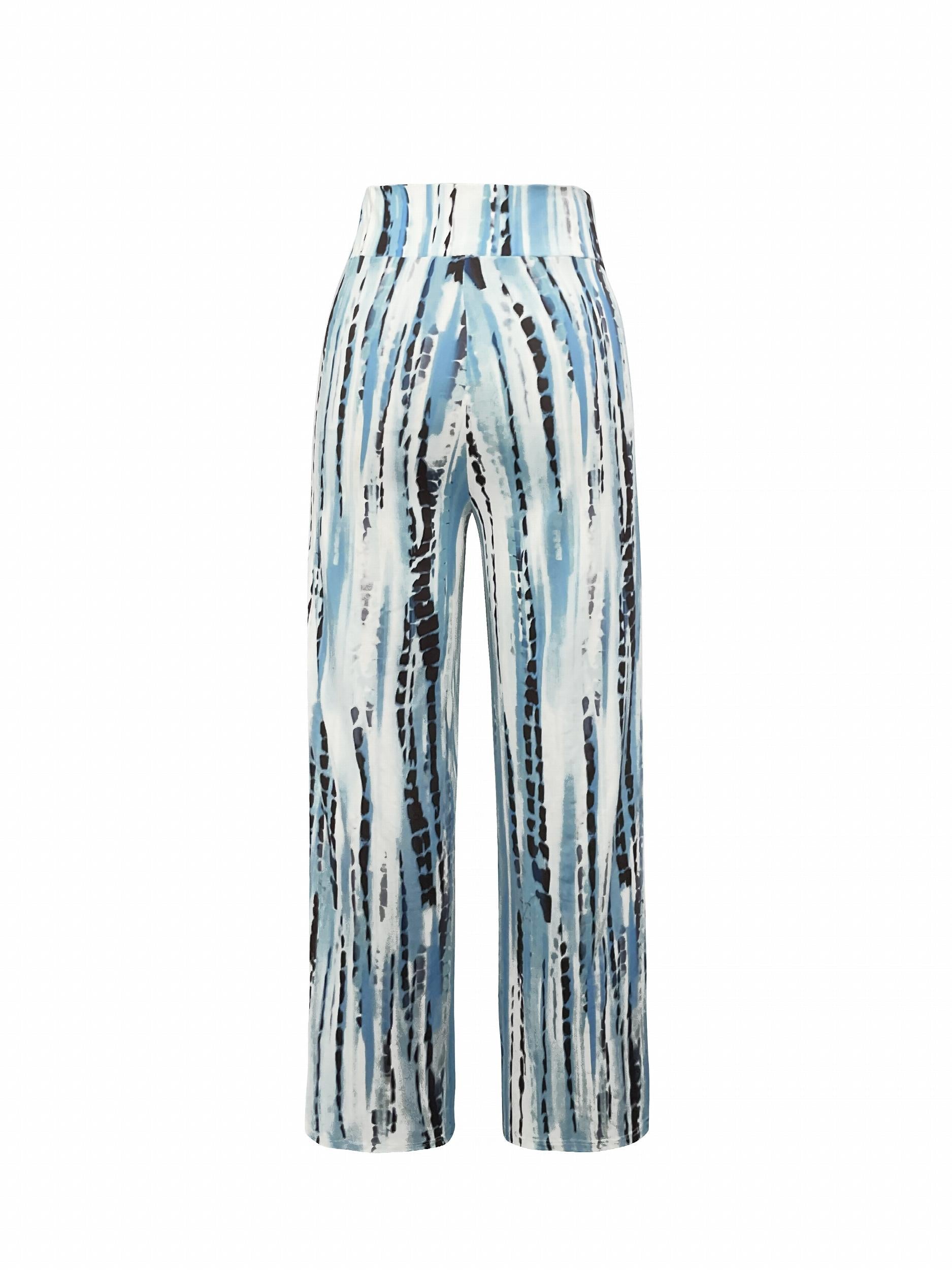  Tie Dye Low Rise Wide Leg Trousers