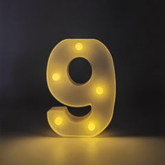 LED Light Up Numbers 0-9 for Festive Home Decor