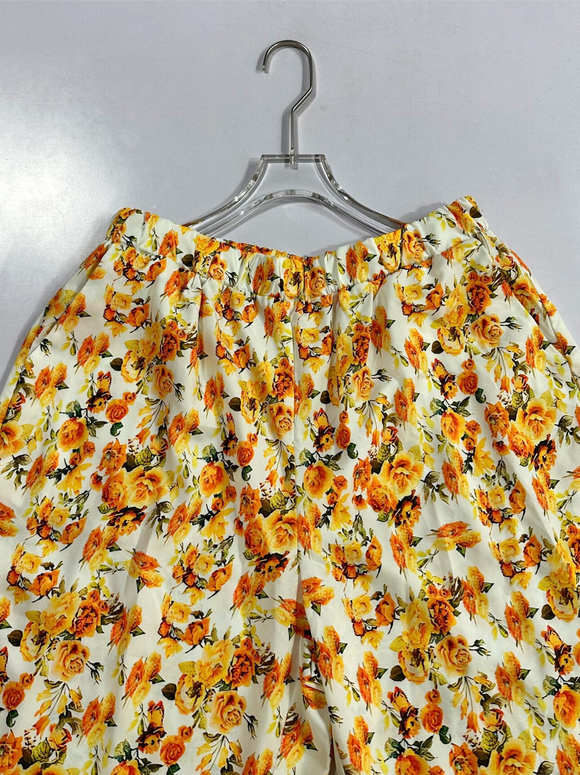 Women's Plus Floral Print Wide Leg Trousers