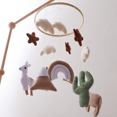 Baby Sheep & Star & Moon Bed Bell Crib Alpaca Theme Bed Bell