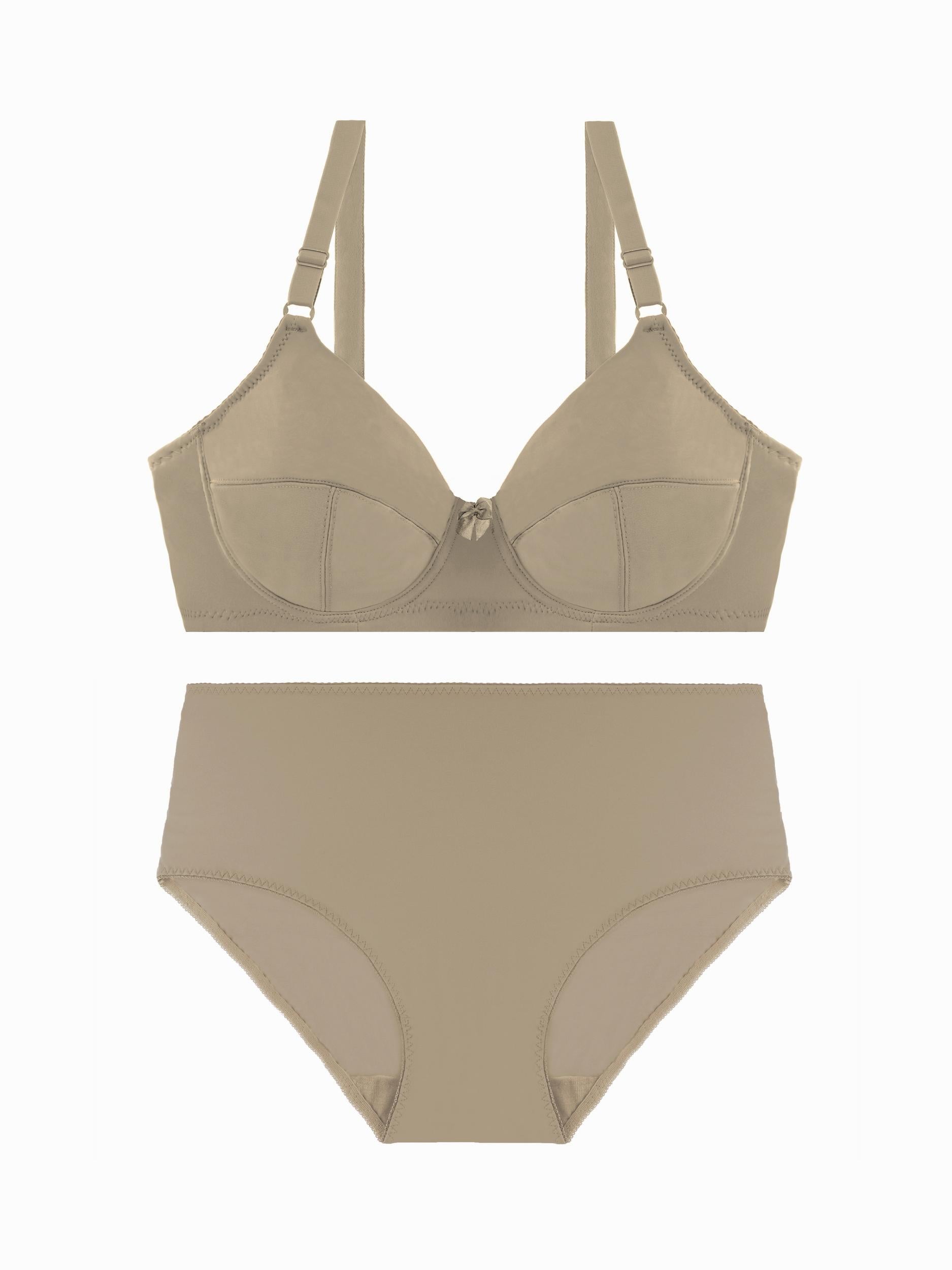  Women's Bow Knot Bra & Panty Lingerie Set