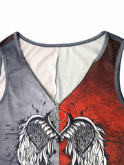 Casual V Neck Sleeveless Tank Top for Summer Women's Clothing