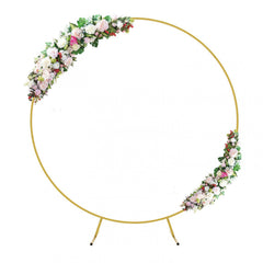 Round Arch Backdrop Stand Golden Circle Balloon Arch Frame Stand