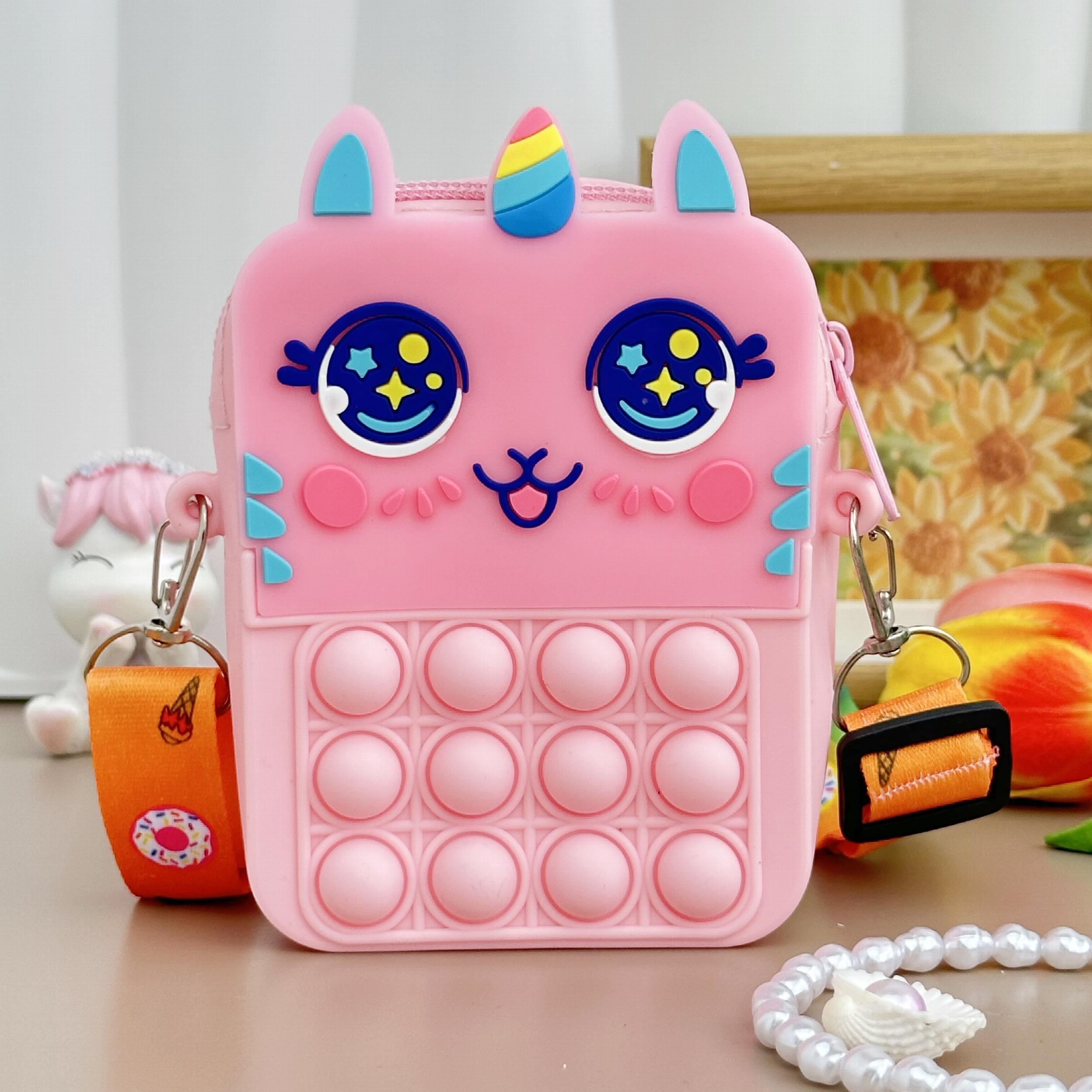Girls Unicorn Coin Purse Crossbody Bag Gift Kids Accessories