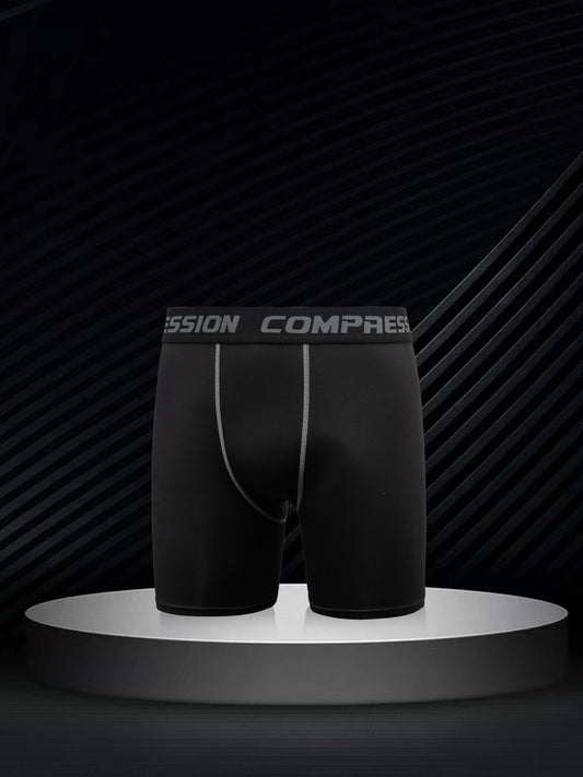 Men's Quick Drying Compression Boxer Shorts for Sports