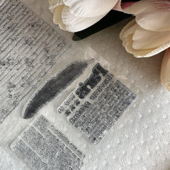 1pc Transparent TPR Silicone Seal Stamp Backgrounds