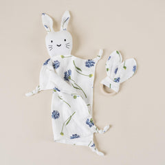 Baby Cotton Muslin Bib Teething Towel Doll Rabbit Toy