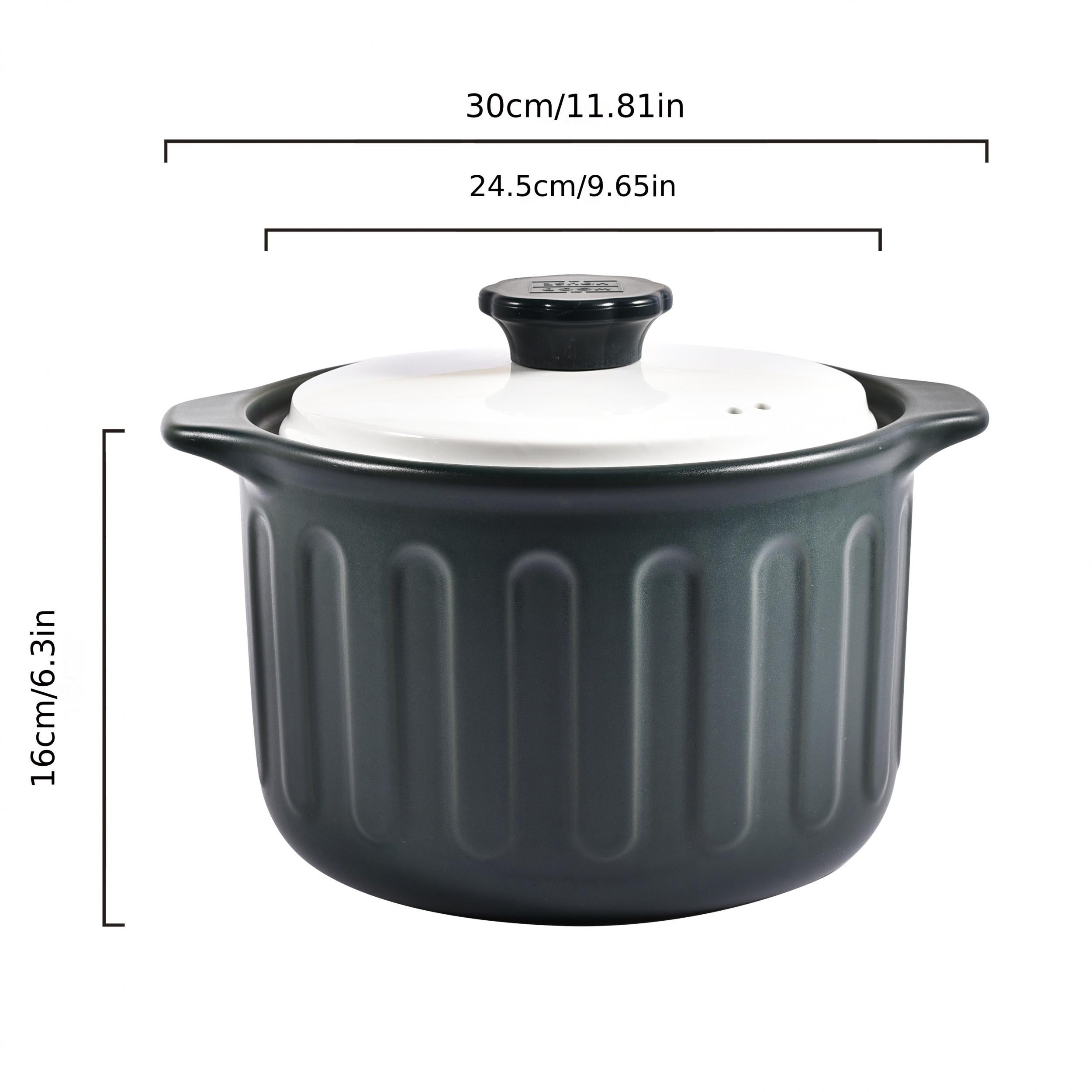 5L Ceramic Casserole Soup Pot Kitchen Cookware