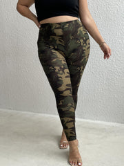 Women's Plus Camo High Rise Skinny Trousers