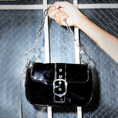 Women Patent Leather Handbags Casual Shoulder Messenger Tote Bags