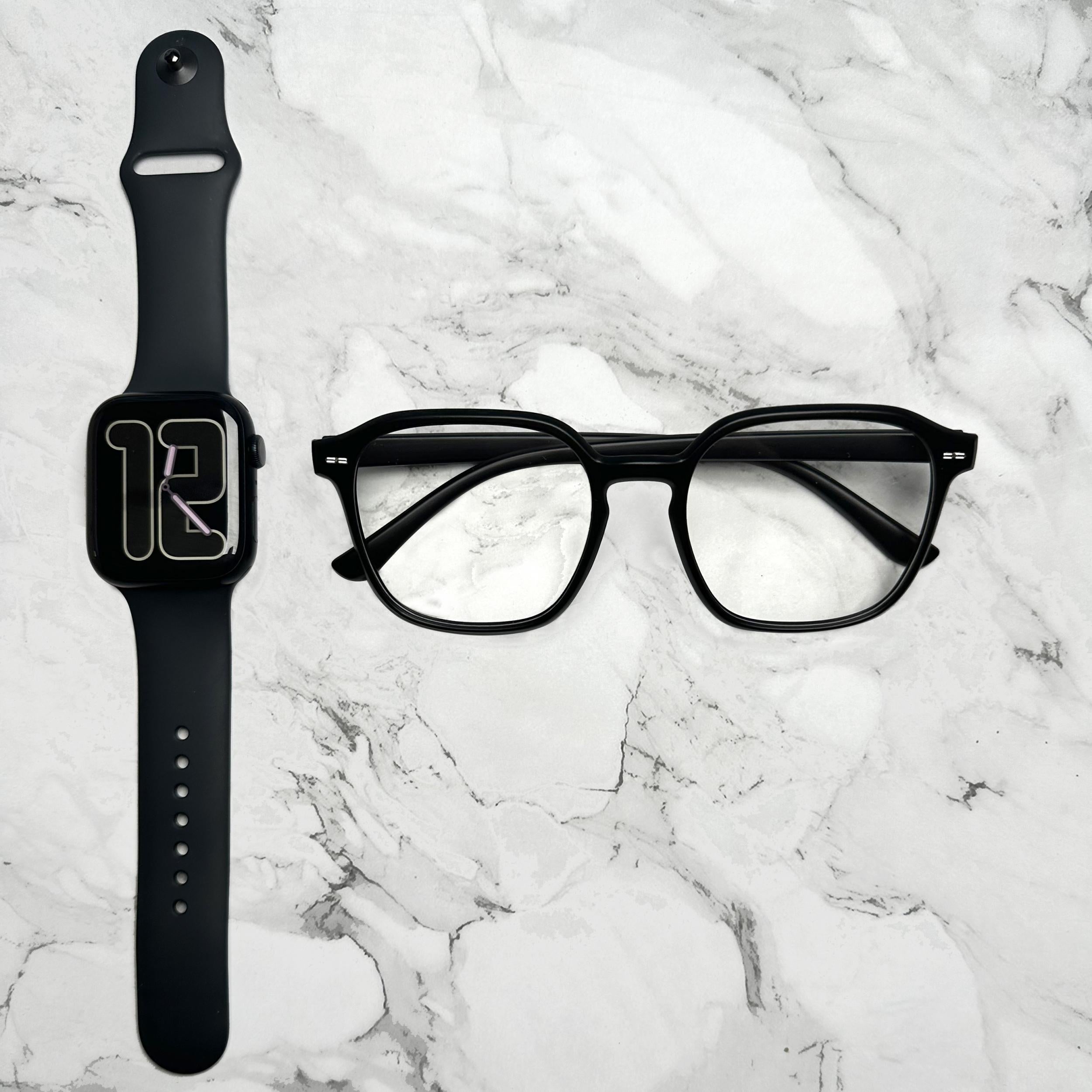 Men's Trendy Transparent Large Frame Glasses