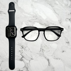 Men's Trendy Transparent Large Frame Glasses