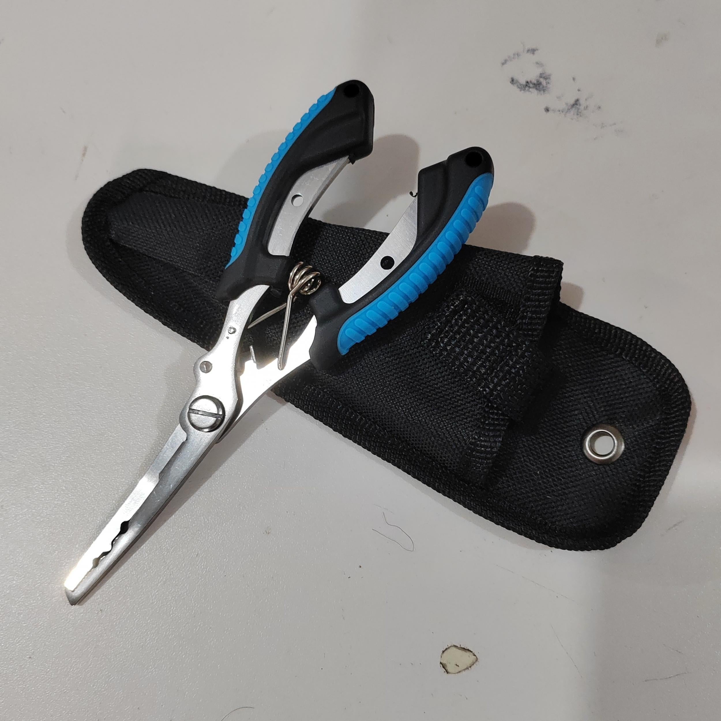 Stainless Steel Fishing Pliers with Lanyard Line Cutter