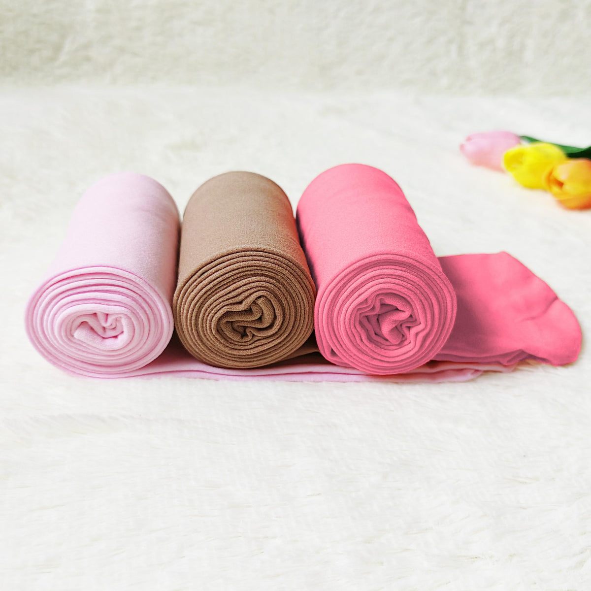 3 Pack Opaque Slim Tights High Waist Footed Pantyhose Stockings