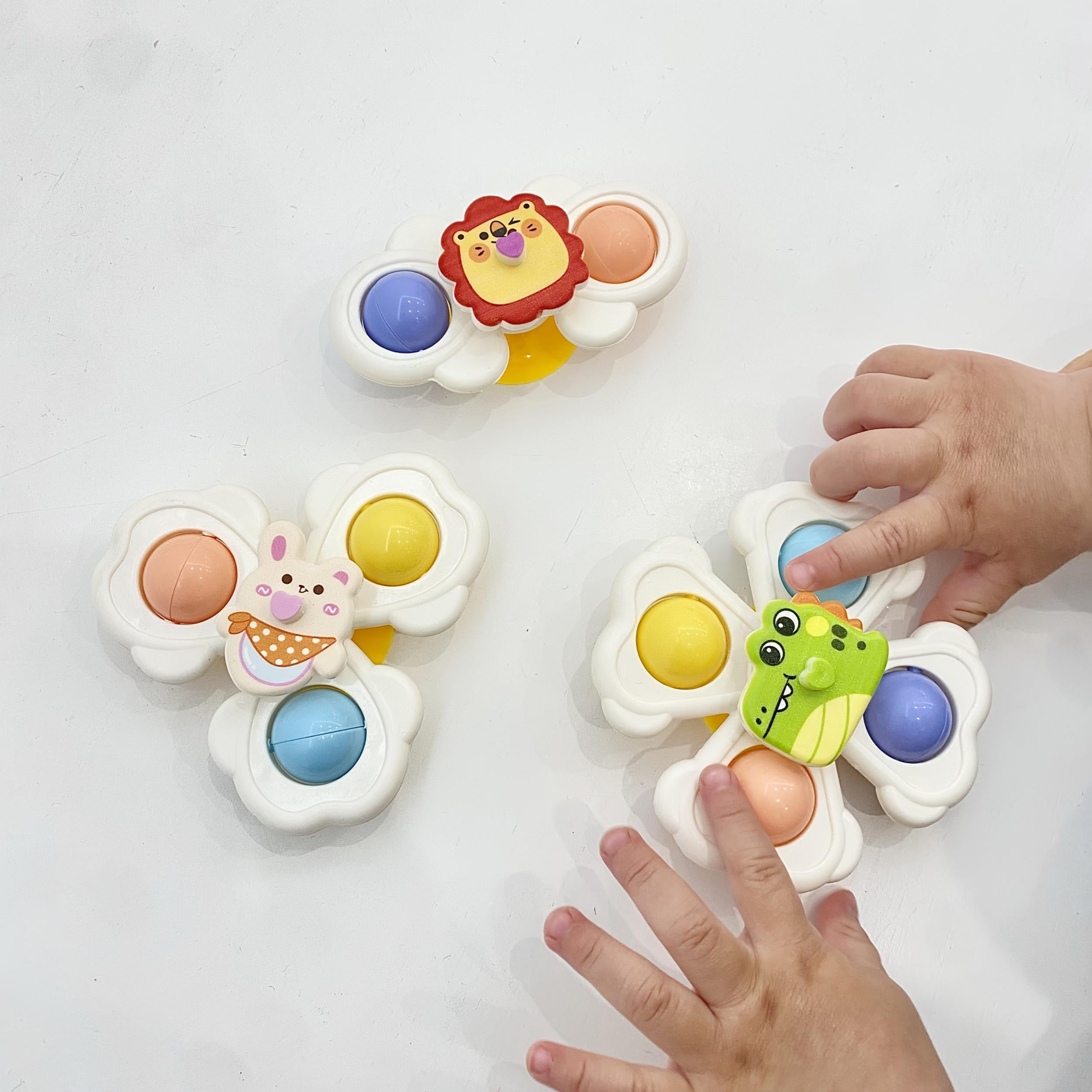 Baby Educational Animal Spinning Tops Set