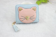 Cat Cartoon Zipper Wallet Women's Purse