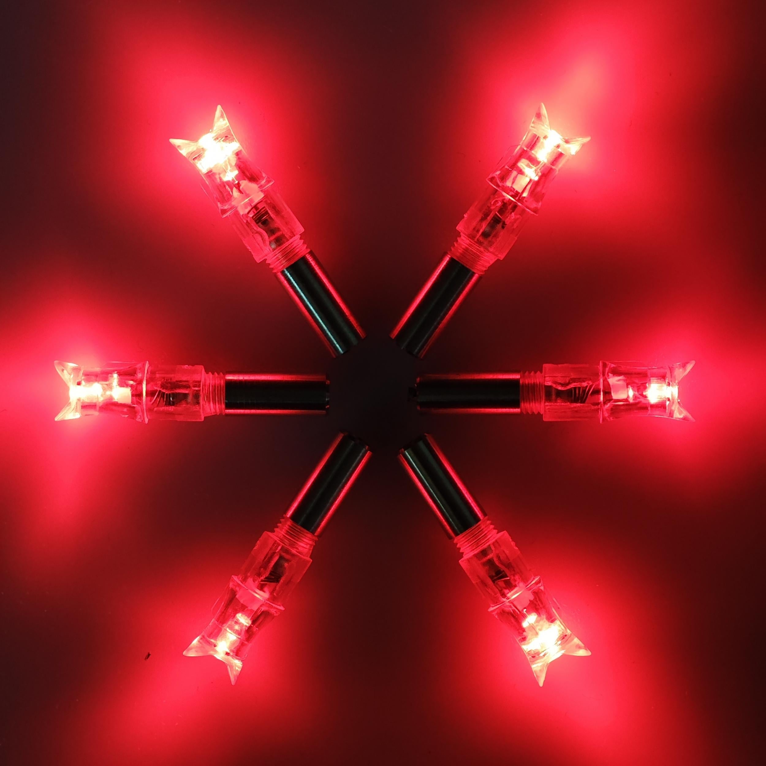 6pcs Luminous Arrow Nock For 0.3in ID Shaft Archery Accessory