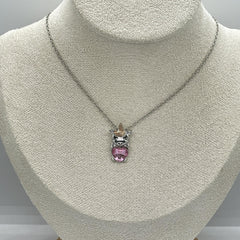 Pink Unicorn Necklace Birthday Gift for Princess Granddaughter