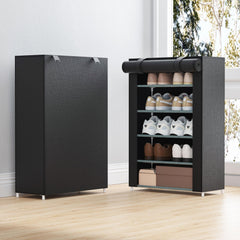 1pc Dustproof Shoes Storage Rack Standing Shoe Rack Large Capacity Shoe Shelf