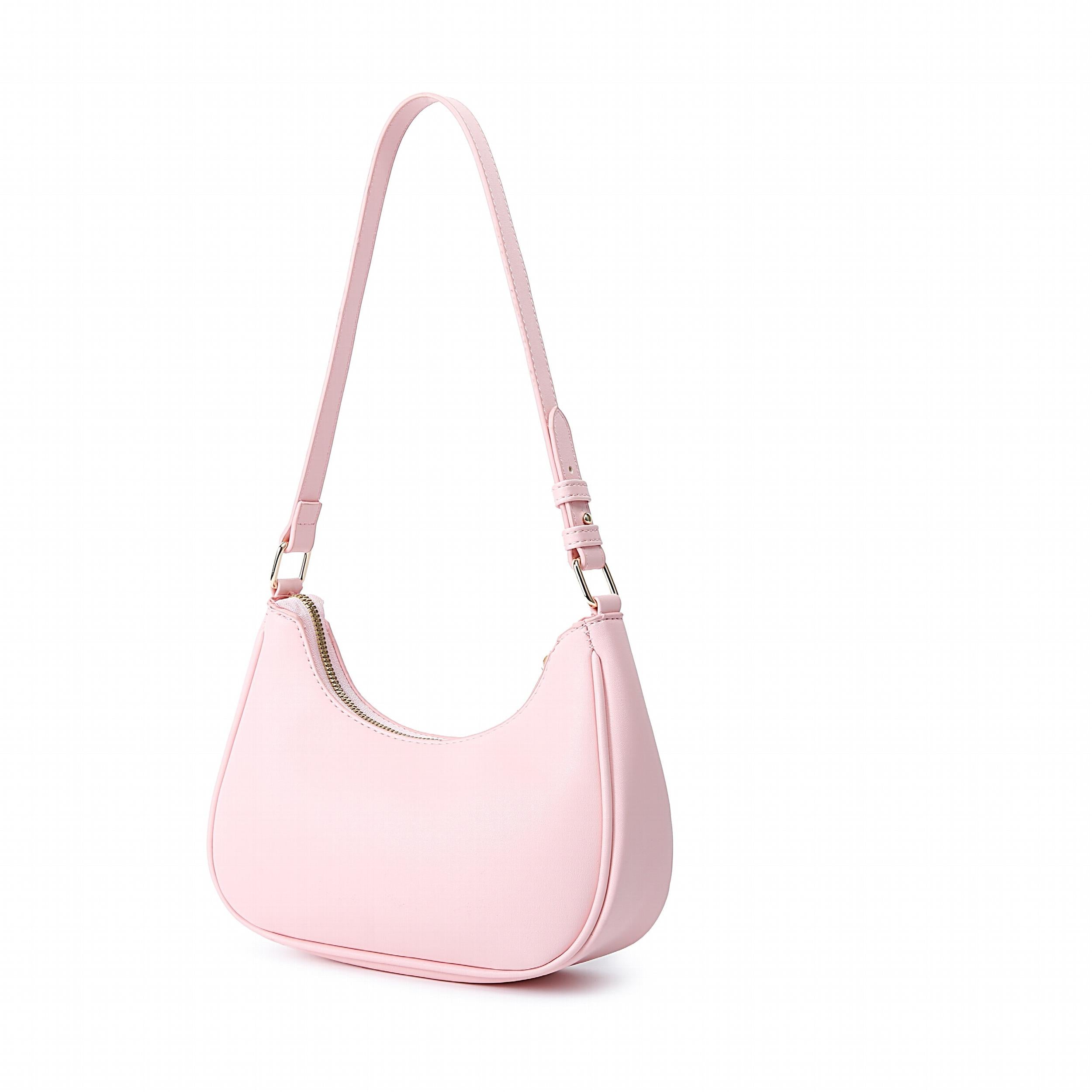 Minimalist Crescent Bag Stylish PU Leather Hobo Shoulder Bag