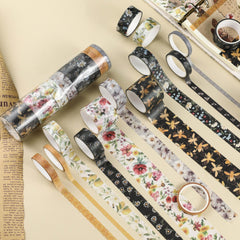 10pcs Bee Themed Decorative Paper Tape DIY Crafts Gift Wrapping Scrapbooking