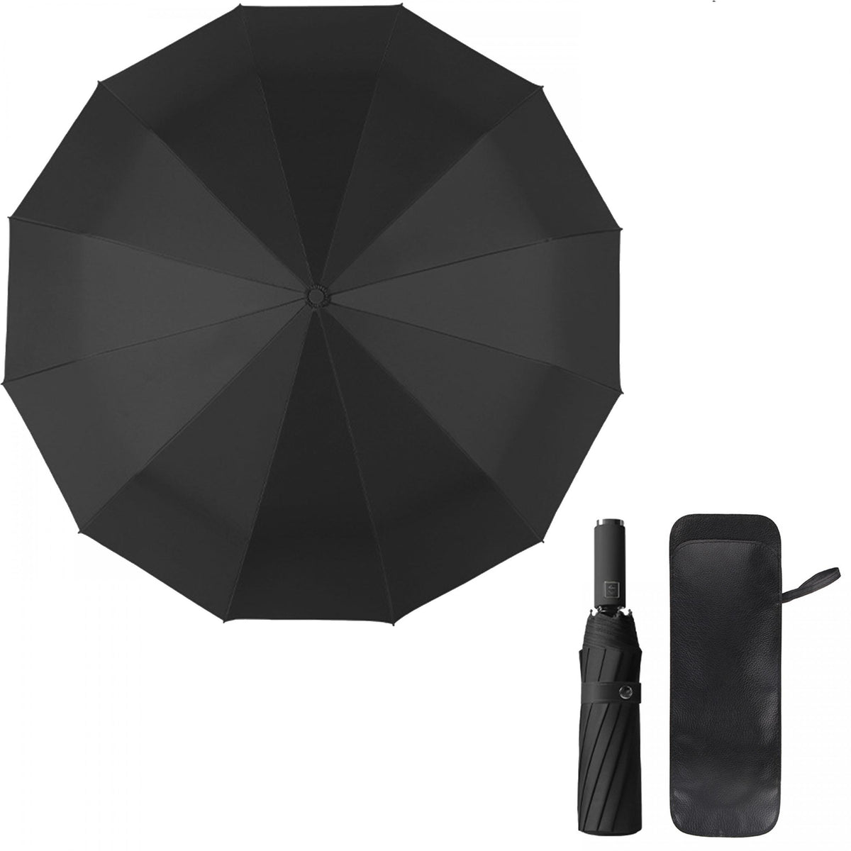 Windproof 10 Ribs Umbrella Auto Folding Compact Umbrella