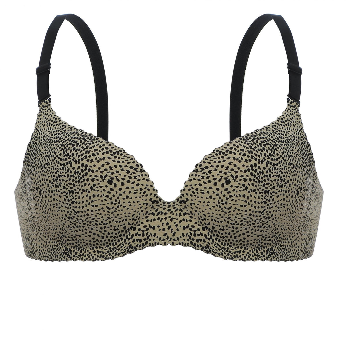 Leopard Print Push Up Bra High Support T shirt Bra Women's Lingerie