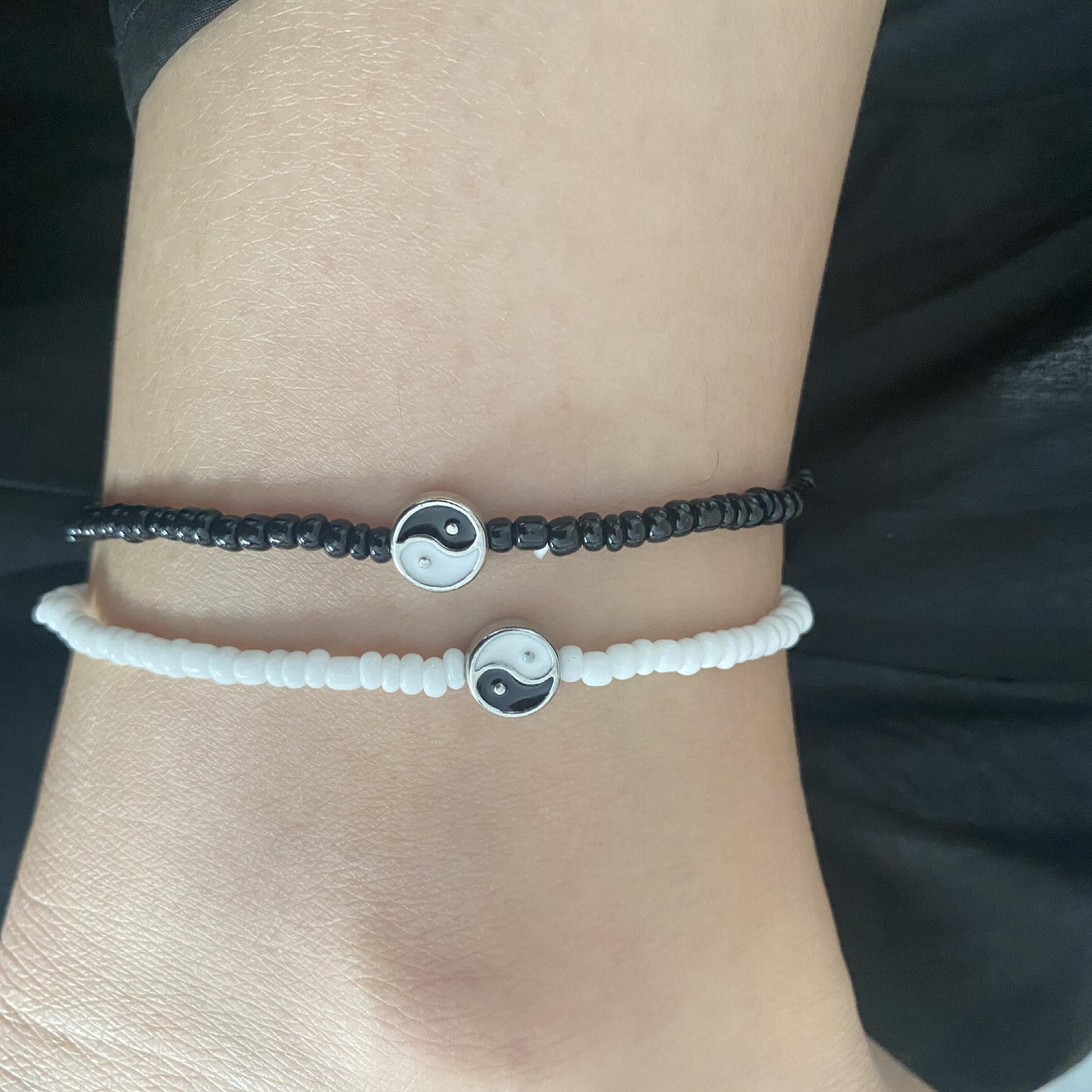 Boho Style String Anklet Set Vintage Ankle Bracelet for Women 2 Pcs