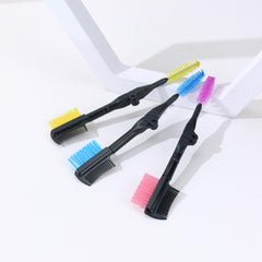 Portable Eyebrow Eyelash Brush Dual Comb Extension Brush